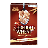 Post Shredded Wheat wheat'n bran cereal, spoon size 18 ounce