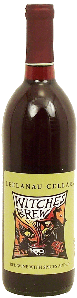 Leelanau Cellars Witches Brew red wine with spices added from Northern Michigan, 12.5% alc. by vol. 750 milliliter