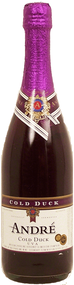Andre Cold Duck UVA american sparkling burgundy champagne, 9.5% alc./vol. 750 milliliter