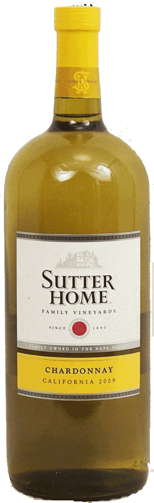 Sutter Home Family Vineyards chardonnay wine of California, 13% alc. by vol. 1.5
