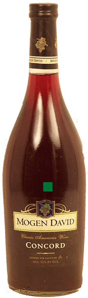 Mogen David Concord america's classic wine, Kosher for Passover, 11% alc. by vol. 750 milliliter