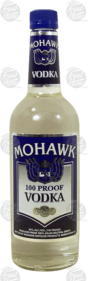 Mohawk vodka, 50% alc. by vol. 750 milliliter