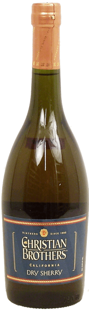 Christian Brothers dry sherry wine of California, 18% alc. by vol. 750 milliliter