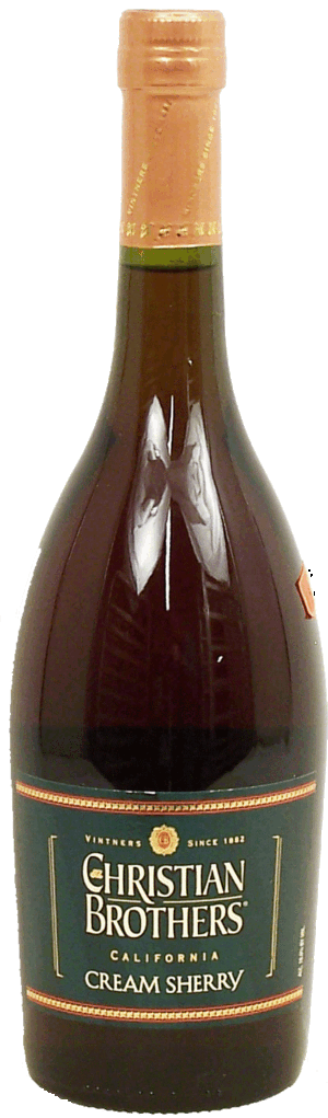 Christian Brothers cream sherry wine of California, 18% alc. by vol. 750 milliliter