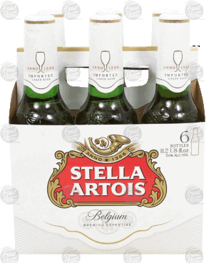 Stella Artois Lager Beer 11.2 Oz 6 pack