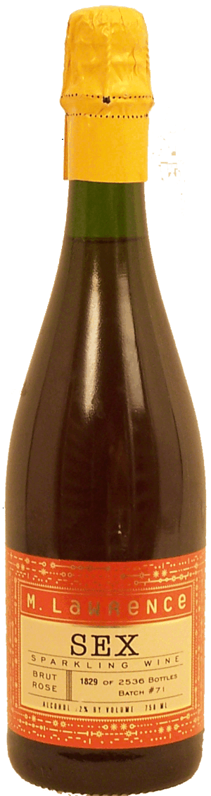 M. Lawrence Sex brut rose sparkling wine of Michigan, 12% alc. by vol. 750 milliliter