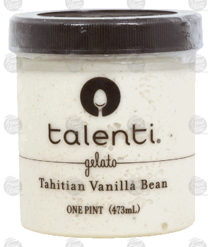 talenti No. 2 gelato, Tahitian vanilla bean 1 pint