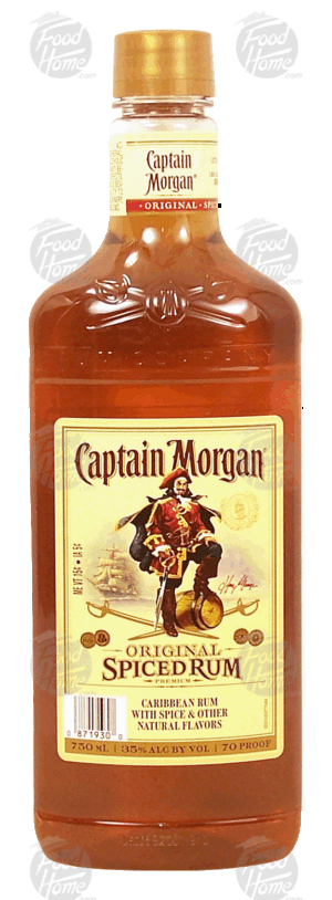 Captain Morgan Original caribbean spiced rum, 35% alc. by vol. 750 milliliter