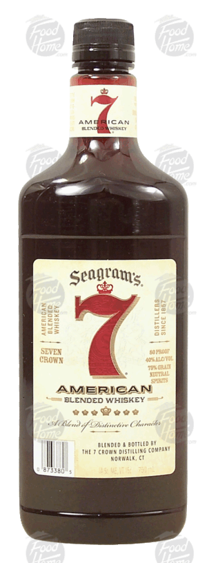 Seagram's 7 american blended whiskey, 40% alc. by vol. 750 milliliter