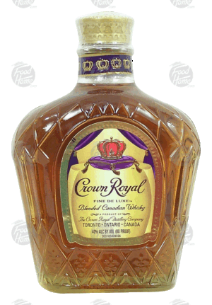 Crown Royal fine de luxe blended canadian whisky, 40% alc. by vol. 375 milliliter