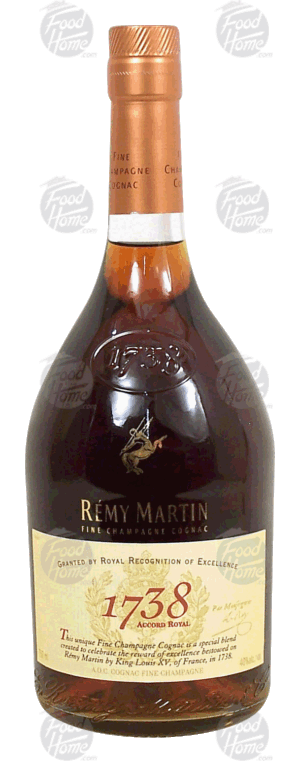 Remy Martin 1738 Accord Royal champagne cognac, 40% alc. by vol. 750 milliliter