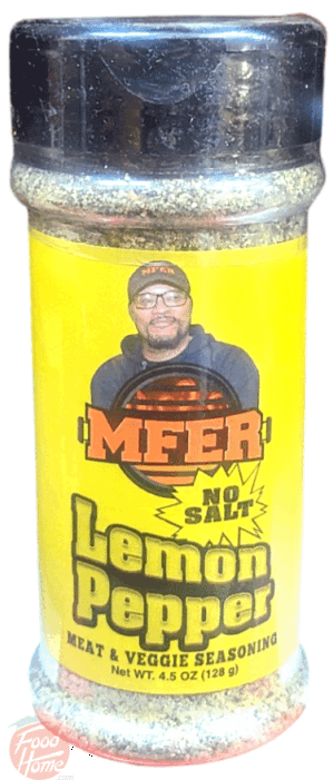 MFER lemon pepper meat & veggie seasoning, no salt 4.5 ounce