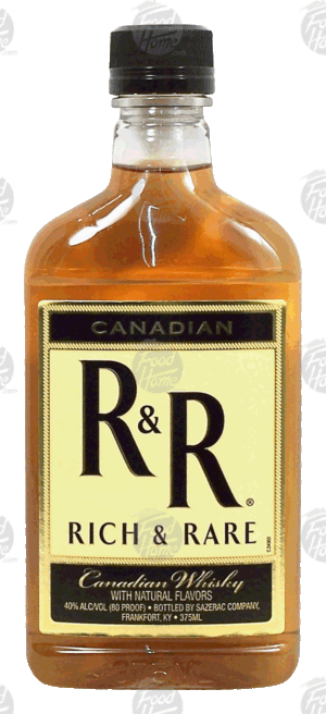 Rich & Rare canadian whisky, 40% alc. by vol. 375 milliliter
