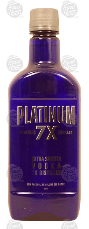Platinum Extra Smooth vodka, 7 times distilled, 40% alc. by vol. 750 milliliter