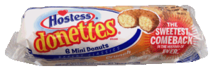 Hostess donettes mini crunch donuts, 6-pack 4 ounce