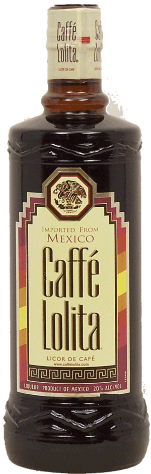 Caffe Lolita licor de cafe, imported from Mexico, 20% alc. by vol. 750 milliliter