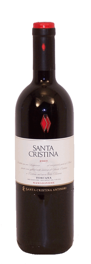 Santa Cristina toscana, sangiovese 90% - merlot 10%, italy, 13% alc./vol. 750 milliliter