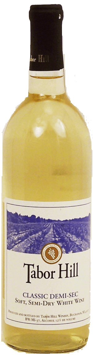 Tabor Hill classic demi-sec, soft, semi-dry white wine, 12% alc. by vol. 750 milliliter