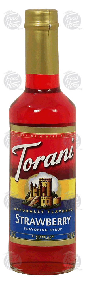 Torani strawberry flavoring syrup 12.7 fluid ounce