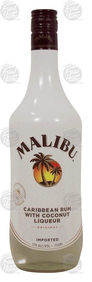 Malibu caribbean rum with coconut liqueur, 21% alc. by vol. 750 milliliter
