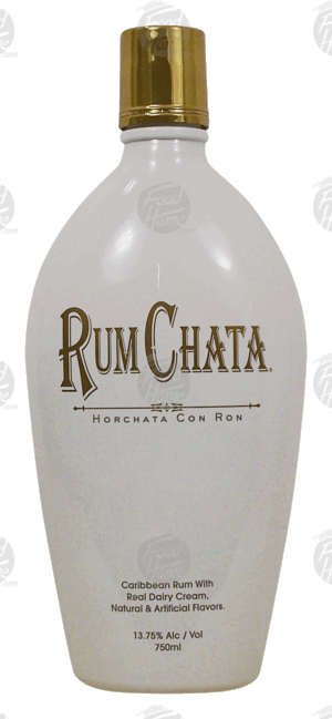 Rum Chata Horchata Con Ron caribbean rum with real dairy cream, 13.75% alc. by vol. 750 milliliter