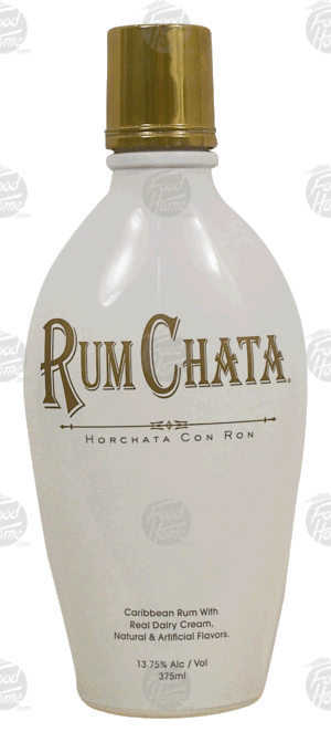 Rum Chata Horchata Con Ron caribbean rum with real dairy cream and natural flavors, 13.75% alc. by vol. 375 milliliter