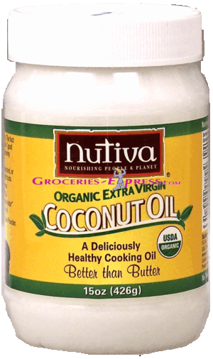 Nutiva coconut oil, organic extra virgin 15 ounce