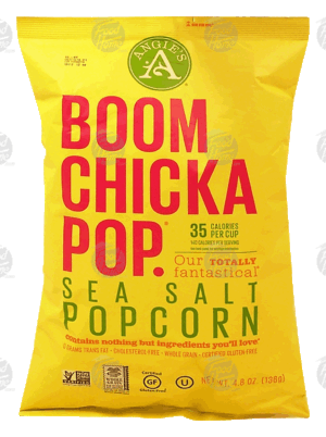 Angie's Boom ChickA Pop. sea salt popcorn, popped 4.8 ounce