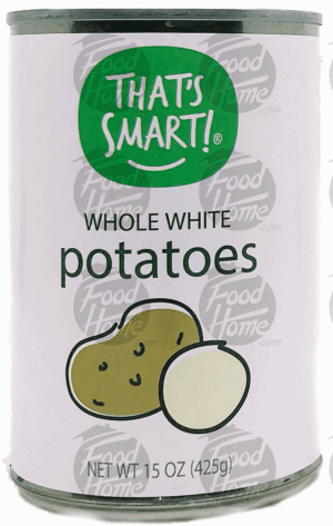 That's Smart whole white potatoes, sealed can 15 ounce