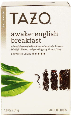 Tazo awake, english breakfast, black tea, 20 filterbags 1.8 ounce
