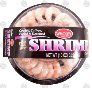 Wholey cooked shrimp ring with cocktail sauce 10 ounce