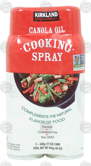 Kirkland Signature cooking spray, canola oil, 17-oz. cans 2 pack