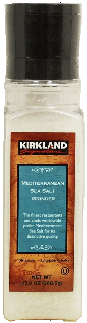 Kirkland Signature mediterraneas sea salt grinder 13 ounce