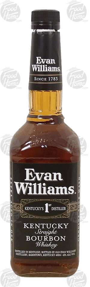 Evan Williams kentucky straight bourbon whiskey, 43% alc. by vol. 750 milliliter