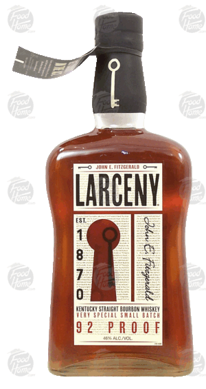 Larceny John E. Fitzgerald kentucky straight bourbon whiskey, very small batch, 46% alc. by vol. 750 milliliter