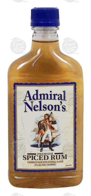 Admiral Nelson's Premium spiced caribbean rum, 35% alc. by vol. 375 milliliter