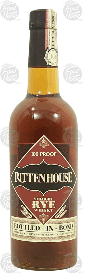 Ritten House straight rye whisky, bottled-in-bond, 50% alc. by vol. 750 milliliter