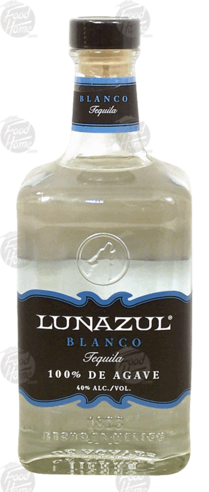 Lunazul Blanco tequila, 100% de agave, 40% alc. by vol. 750 milliliter