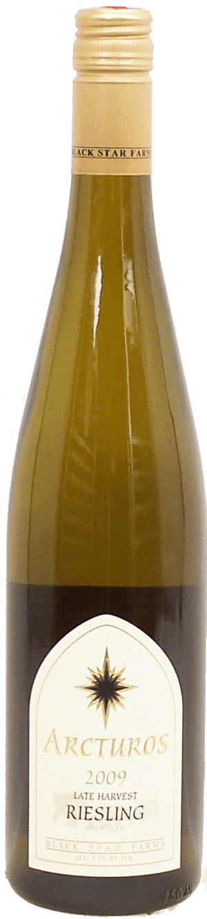 Arcturos late harvest riesling wine from Old Mission Michigan, 8.5% alc. by vol. 750 milliliter
