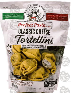 Perfect Pasta, Inc. classic cheese tortellini, frozen bag 12 ounce