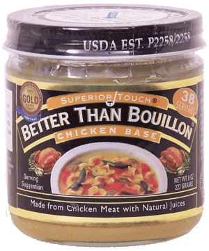 Better Than Bouillon Superior Touch chicken base made from concentrated meat with natural juices 38 servings 8 ounce