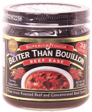 Better Than Bouillon Superior Touch beef base made from roasted beef and concentrated beef stock 38 servings 8 ounce