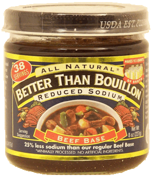 Superior Touch Better Than Bouillon reduced sodium beef base, 38 servings, makes 9.5 quarts 8 ounce