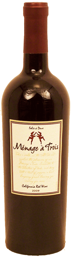 Folie A Deux Menage a Trois red wine of California, 13% alc. by vol. 750 milliliter